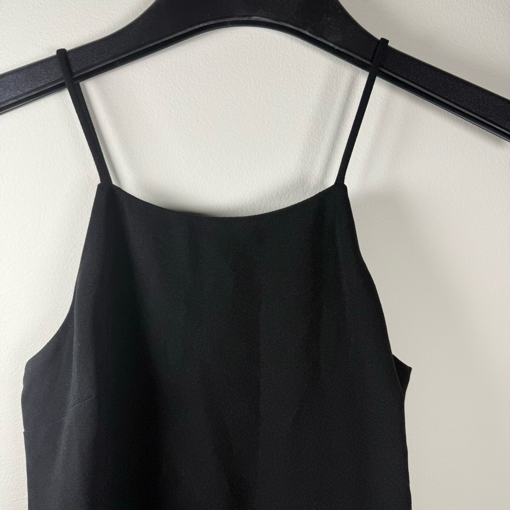 Banana Republic Black Embellished Halter Midi Dress Size 0 - Picture 2 of 10